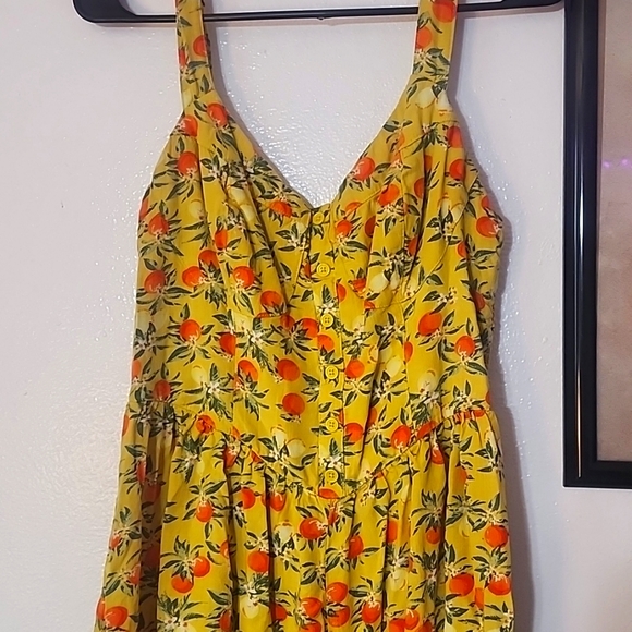 Wild fable citrus romper L - Picture 2 of 4